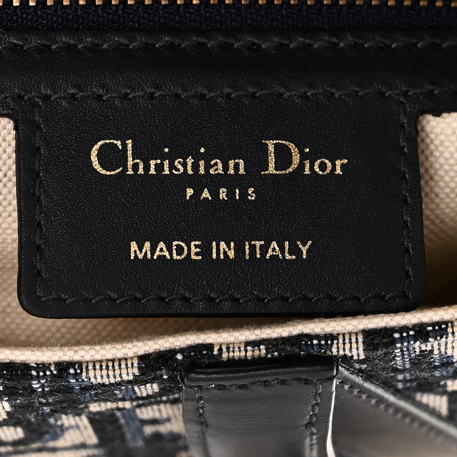 Christian Dior Oblique Saddle Bag Blue