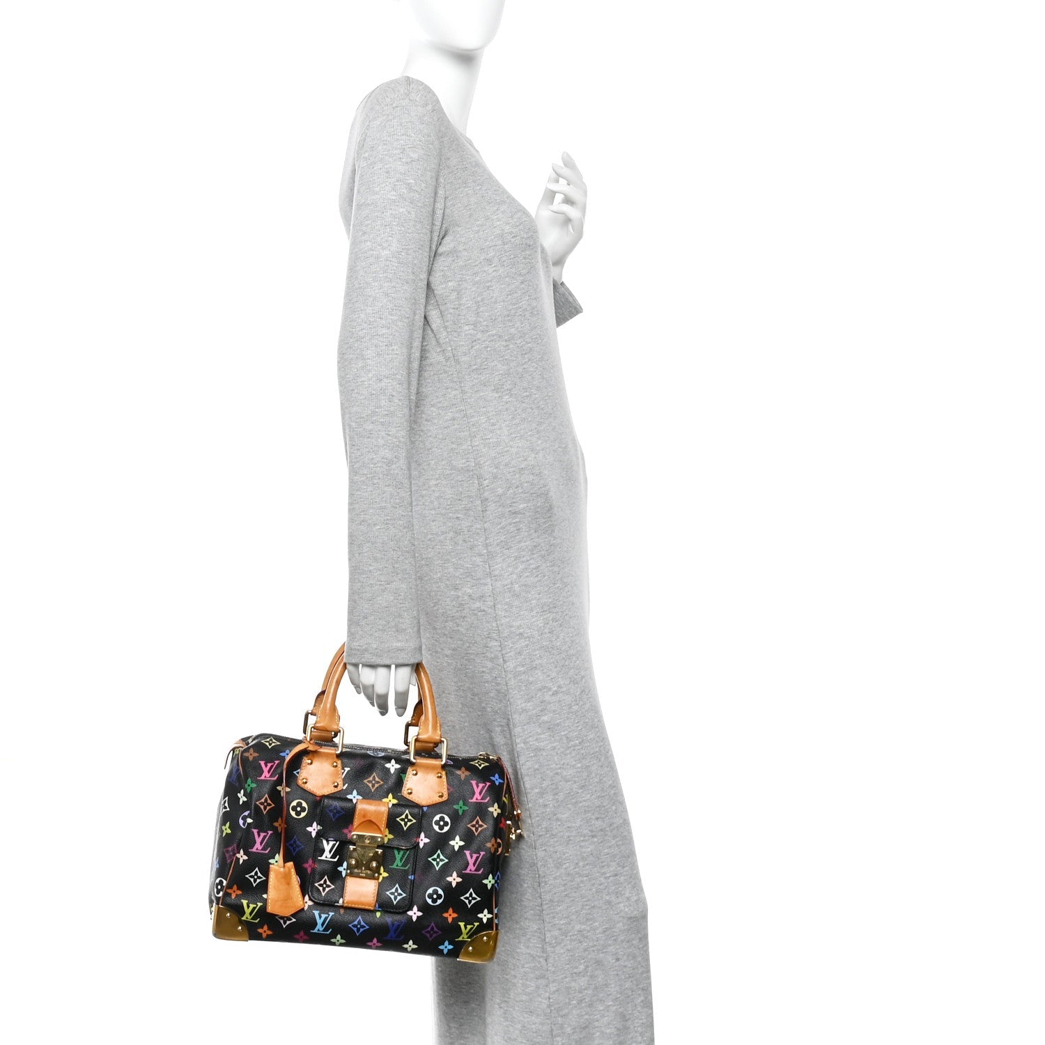 Louis Vuitton Monogram Multicolor Speedy 30 Black