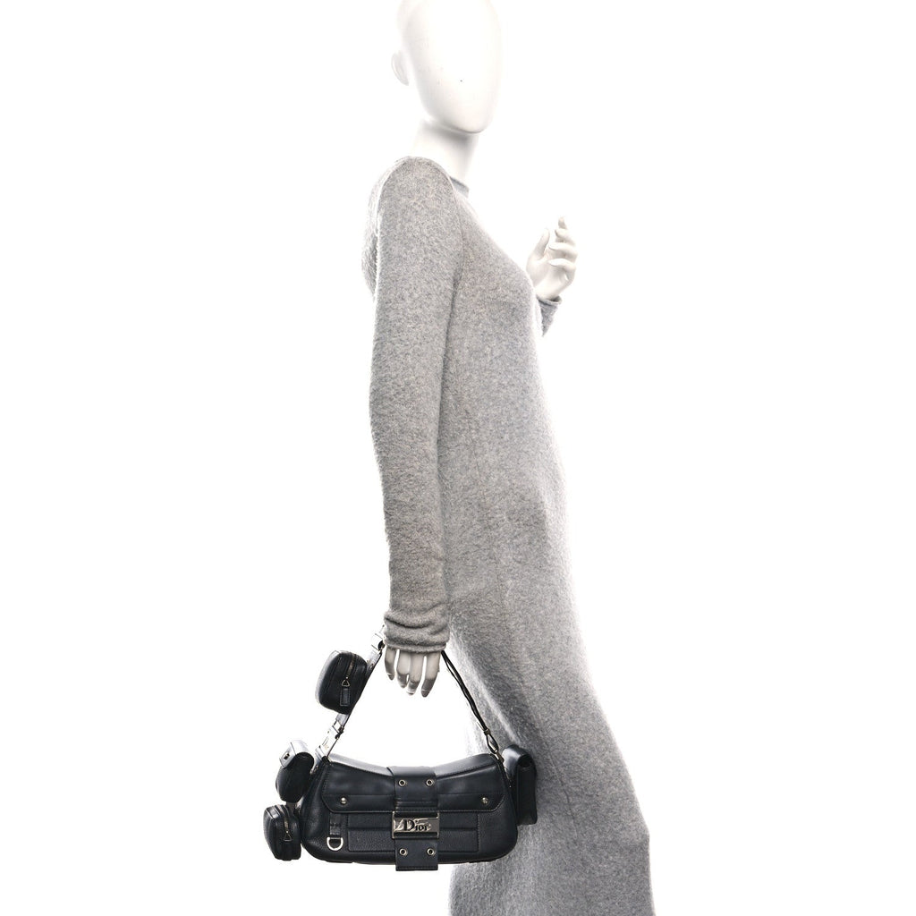 Christian Dior Street Chic Columbus Ave Shoulder Bag Black