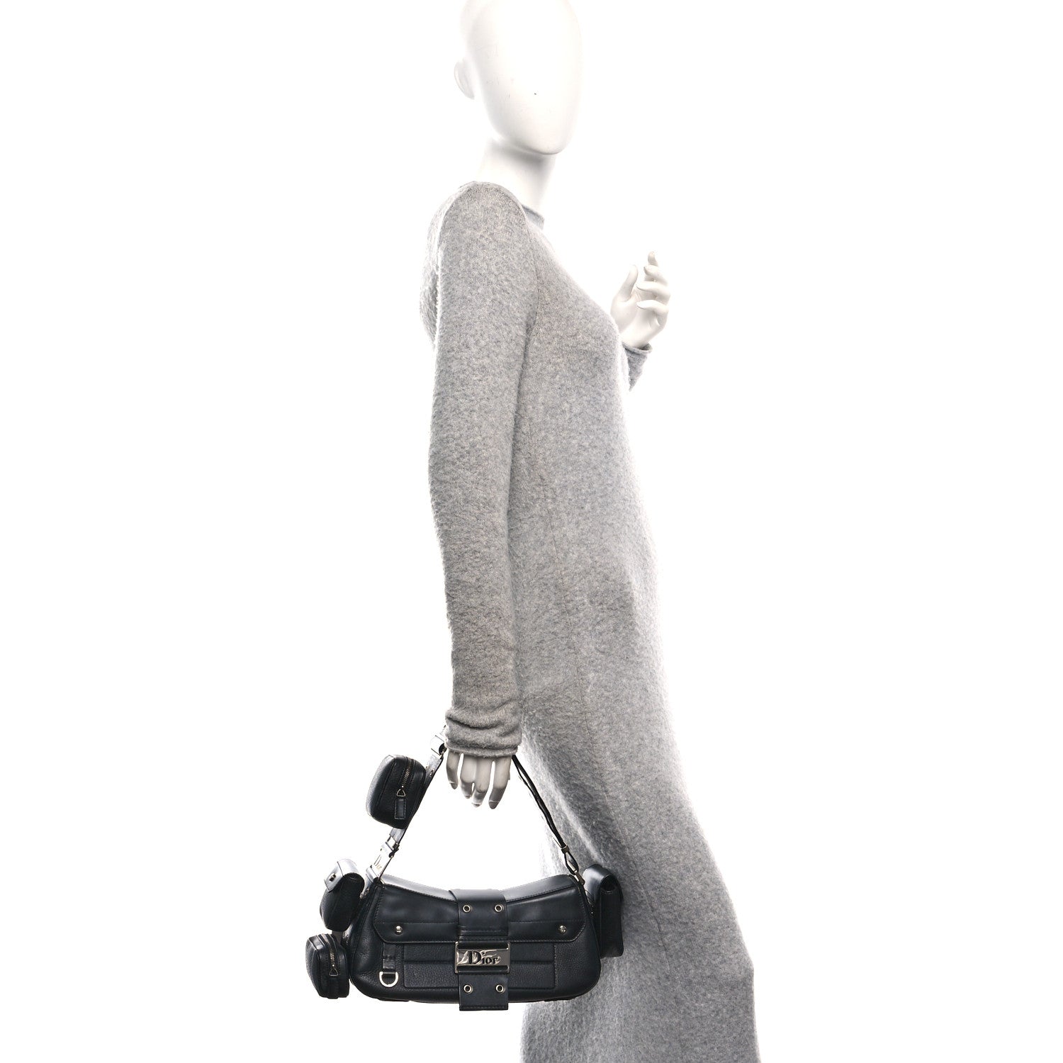 Christian Dior Street Chic Columbus Ave Shoulder Bag Black