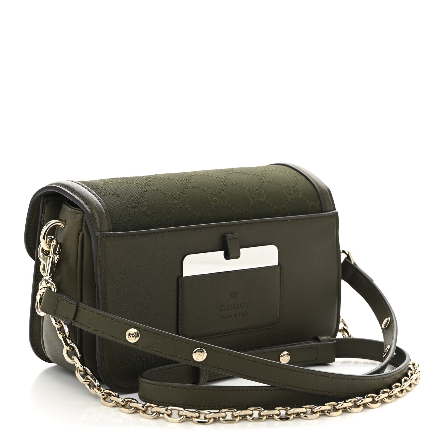Gucci Monogram Small Gucci Go Shoulder Bag Luscious Green