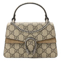 Gucci GG Supreme Monogram Mini Dionysus Top Handle Bag Taupe