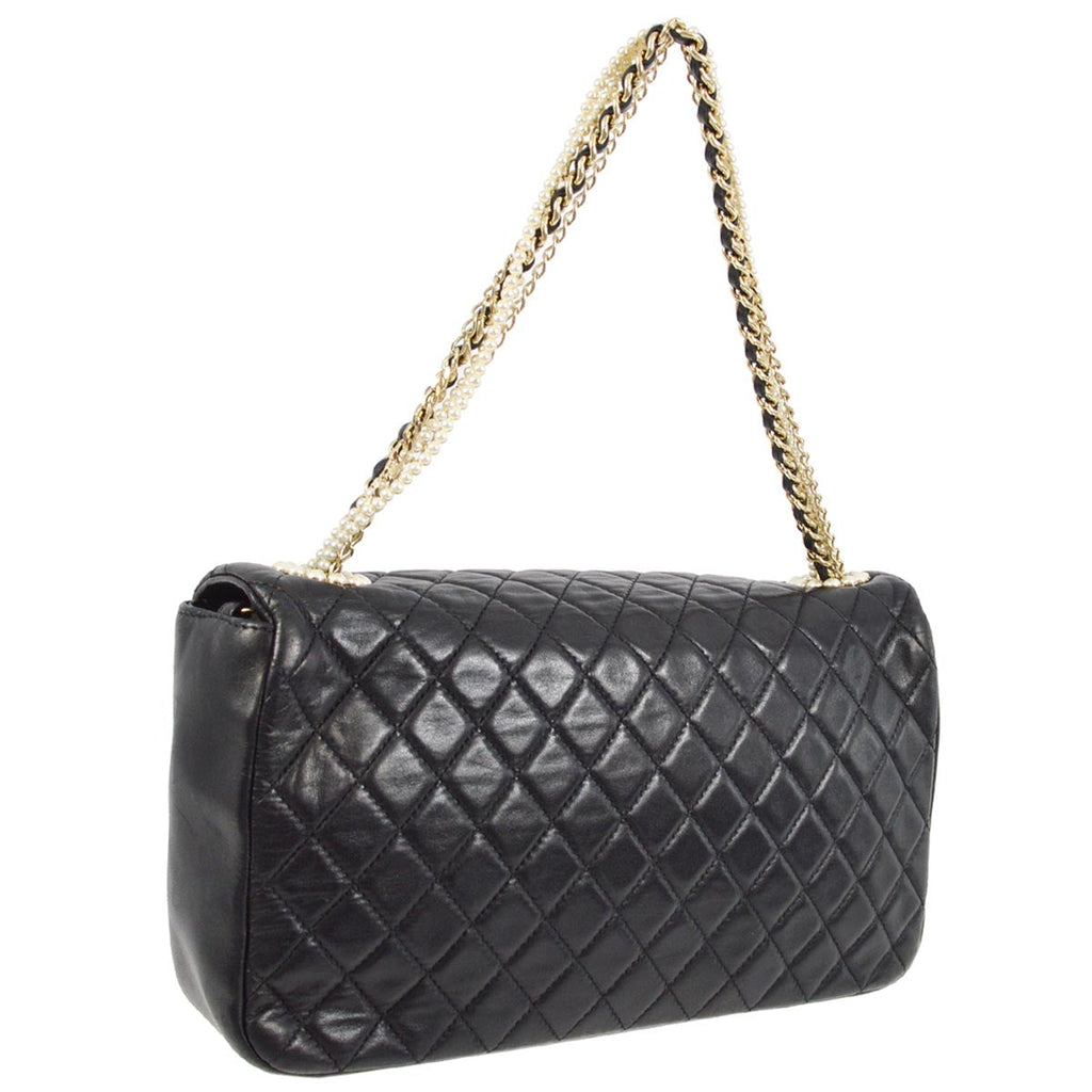 Chanel 2010-2011 Black Lambskin Westminster Chain Handbag