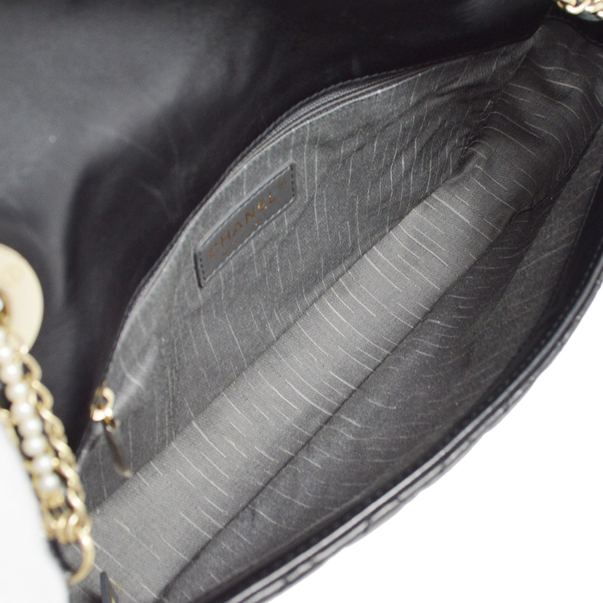 Chanel 2010-2011 Black Lambskin Westminster Chain Handbag