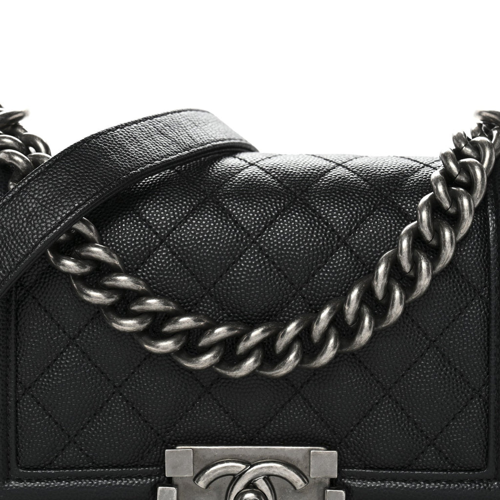 Chanel Caviar Quilted Small Boy Flap Black