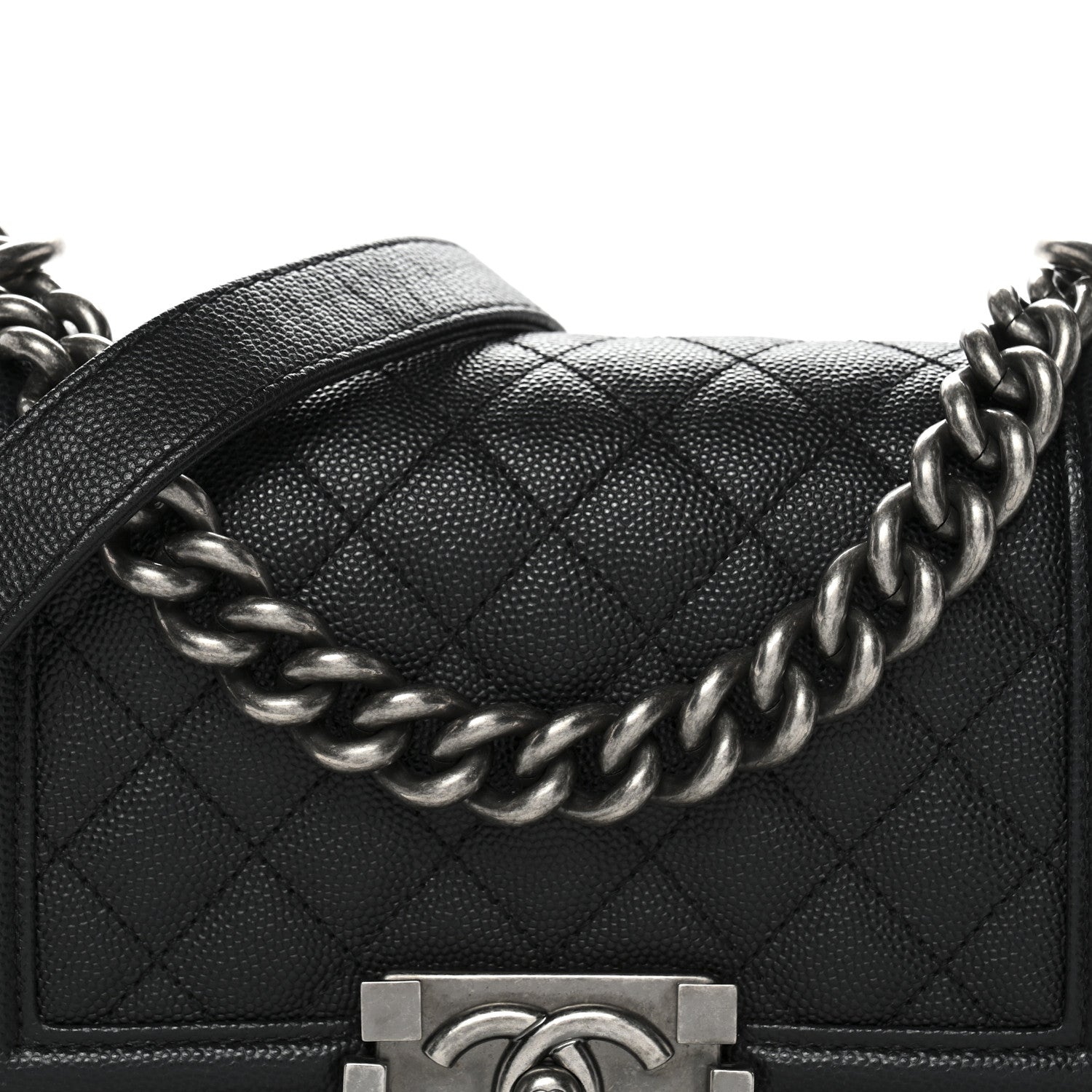 Chanel Caviar Quilted Small Boy Flap Black