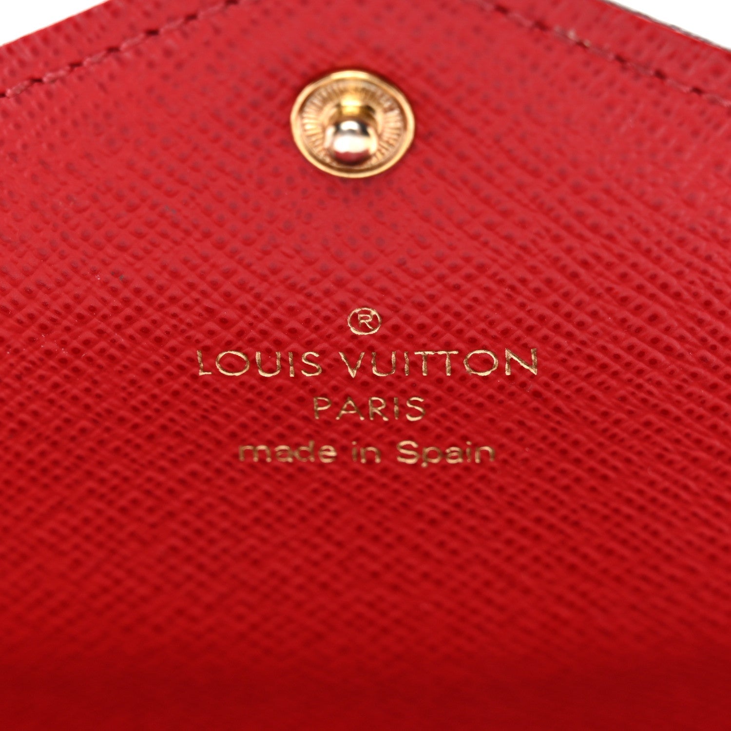 Louis Vuitton Damier Ebene Josephine Wallet Red