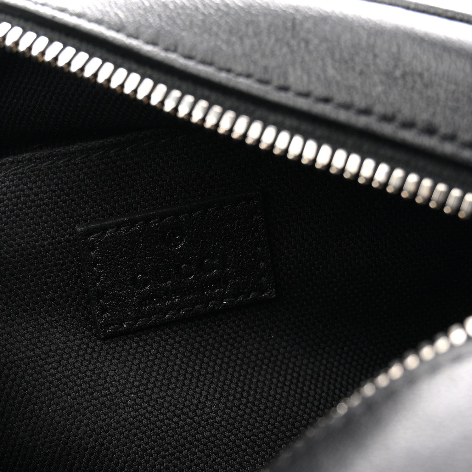 Gucci Sakai Be Green Calfskin Diagonal Stitched Mini Blondie Shoulder Bag Black