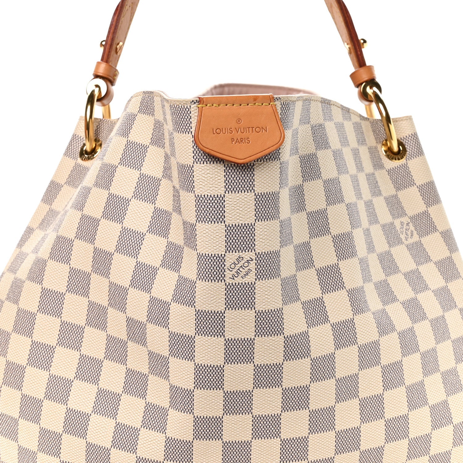 Louis Vuitton Damier Azur Graceful MM Rose Ballerine