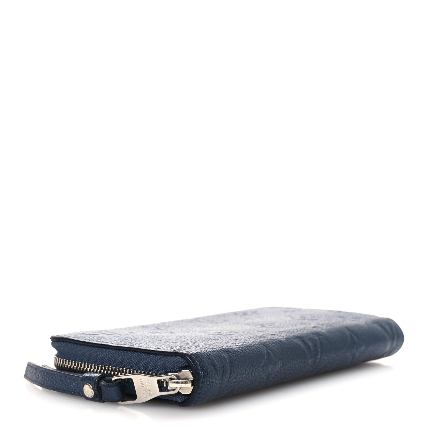 Louis Vuitton Metallic Empreinte Monogram Zippy Wallet Navy Nacre