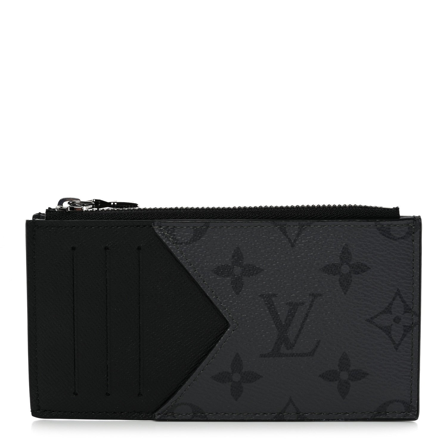 Louis Vuitton Reverse Monogram Eclipse Taiga Coin Card Holder