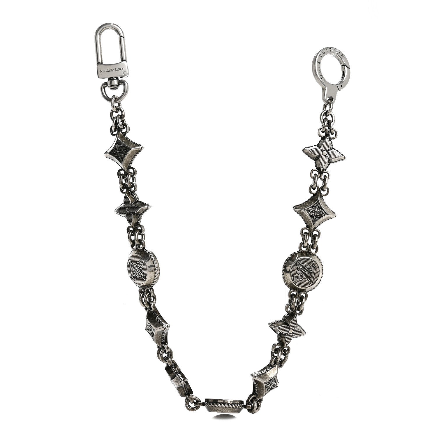 Louis Vuitton Metal Western Chain Belt and Bag Charm