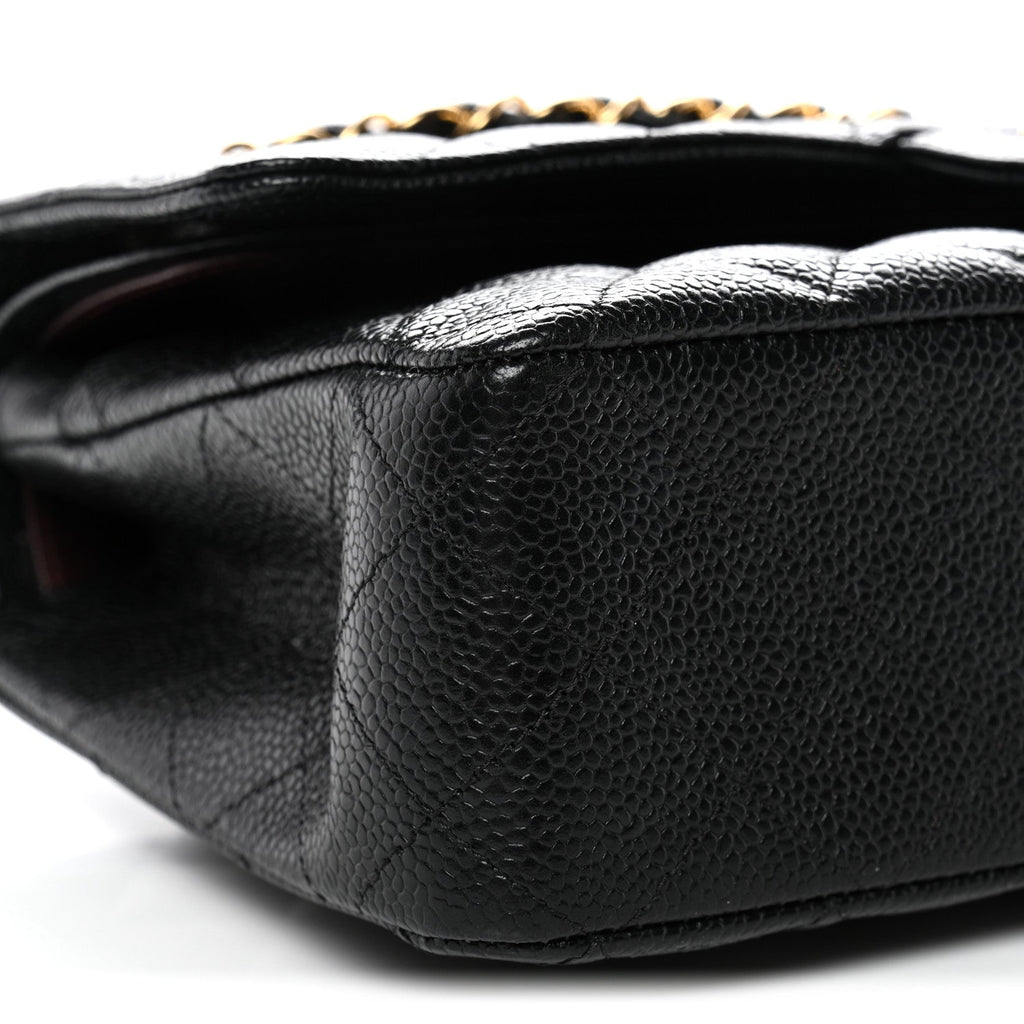 Chanel Caviar Quilted Medium Double Flap Black