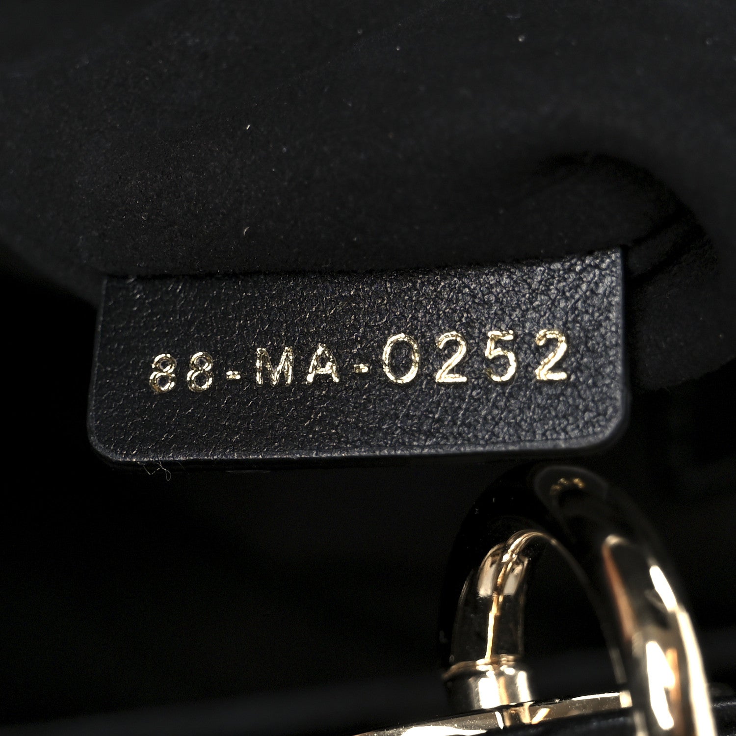 Christian Dior Lambskin Cannage Medium Lady Dior Black
