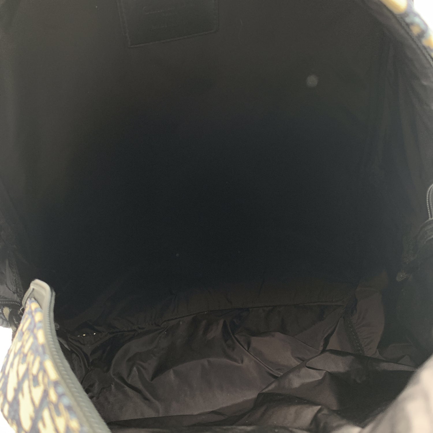 CHRISTIAN DIOR Blue Oblique Canvas Diortravel Backpack Bag