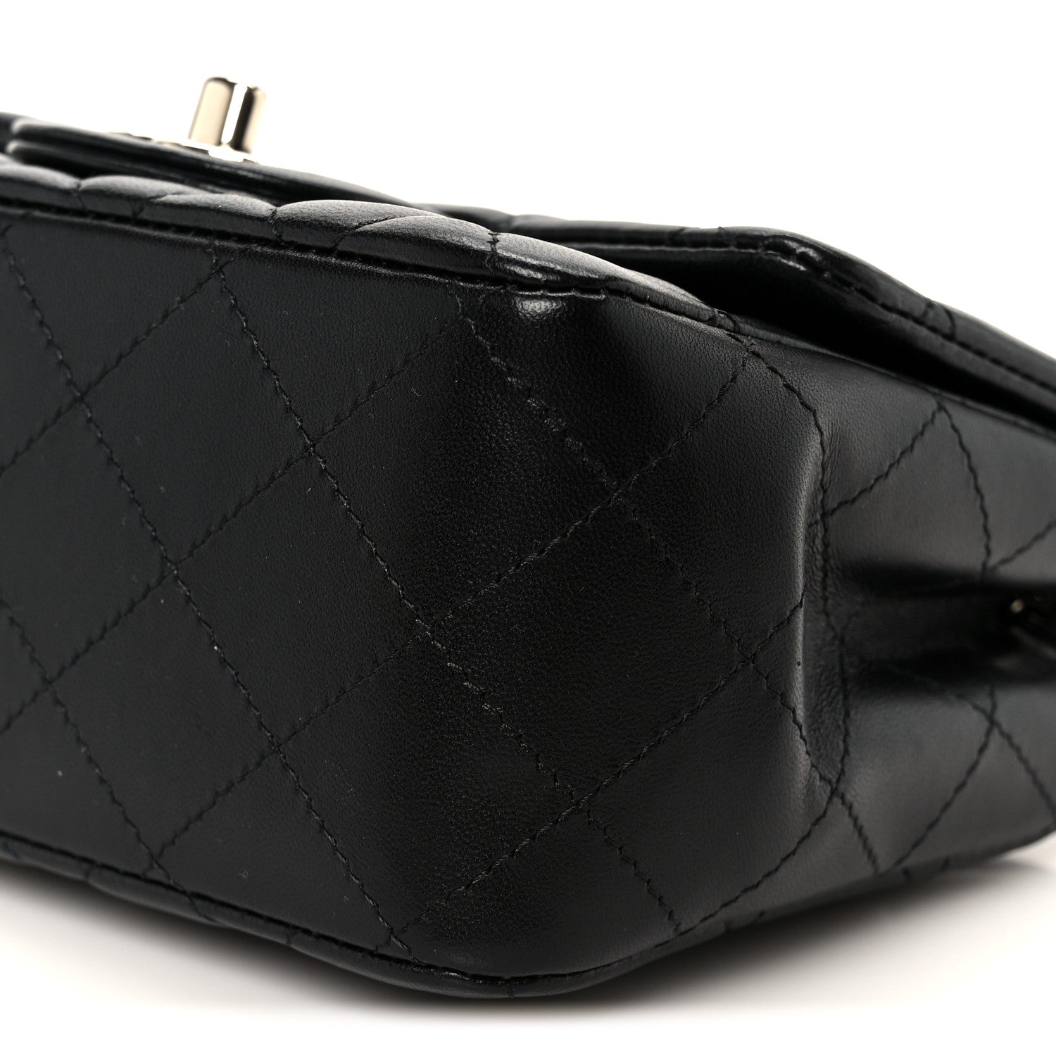 Chanel Lambskin Quilted Mini Square Flap Black