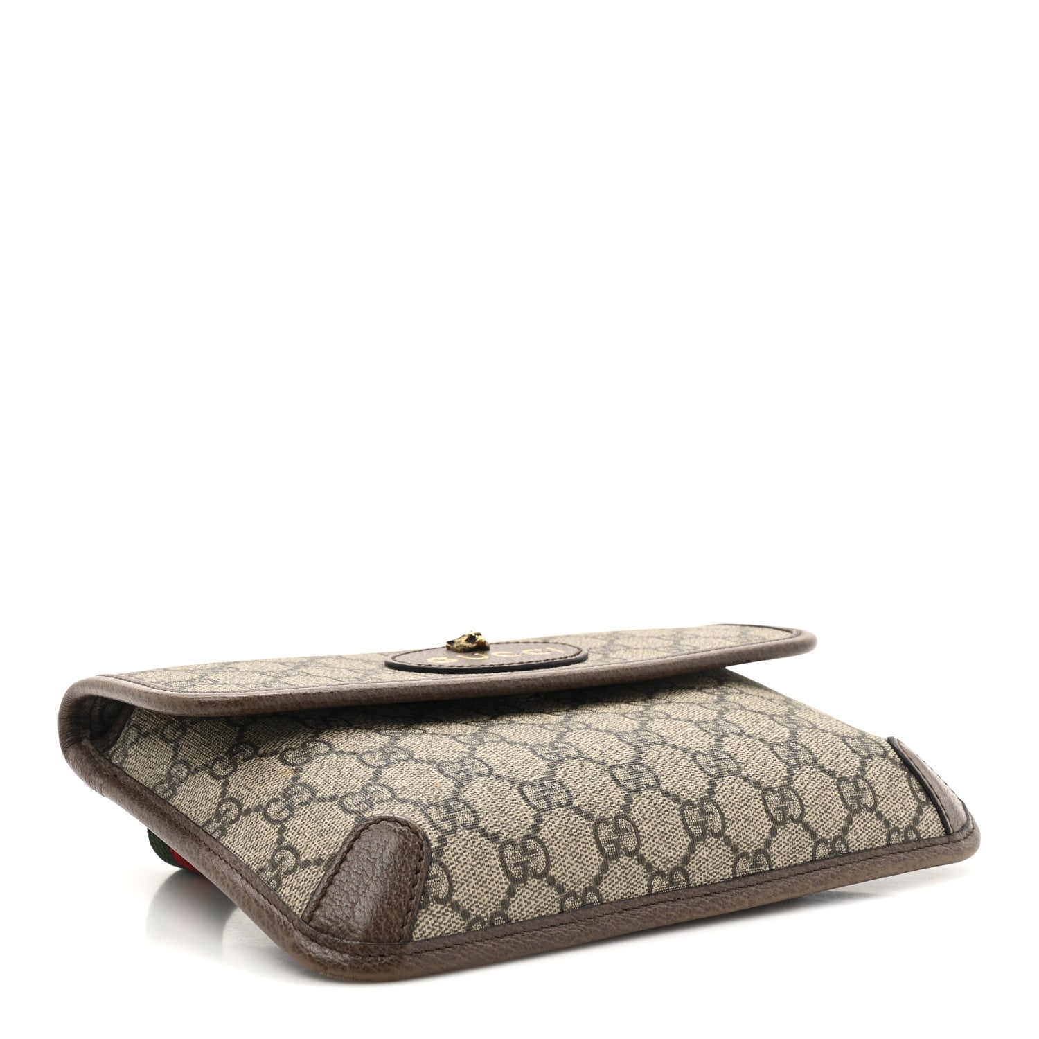 Gucci GG Supreme Monogram Neo Vintage Web Belt Bag Brown