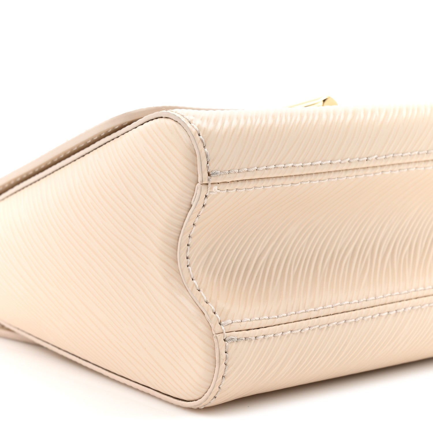 Louis Vuitton Epi Twist Braided Chain Shoulder Bag PM Quartz White