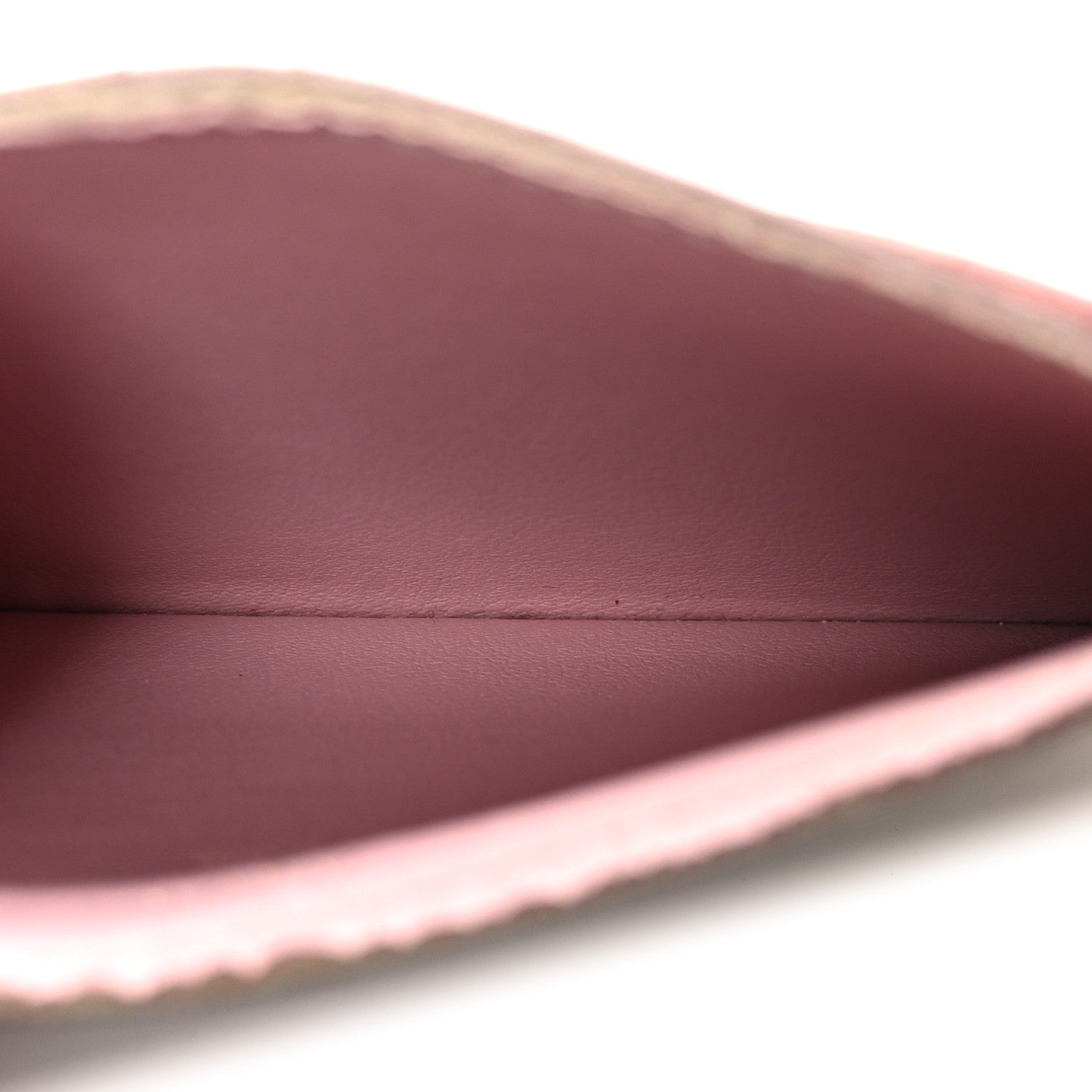 Louis Vuitton Damier Ebene Caissa Card Holder Rose Ballerine