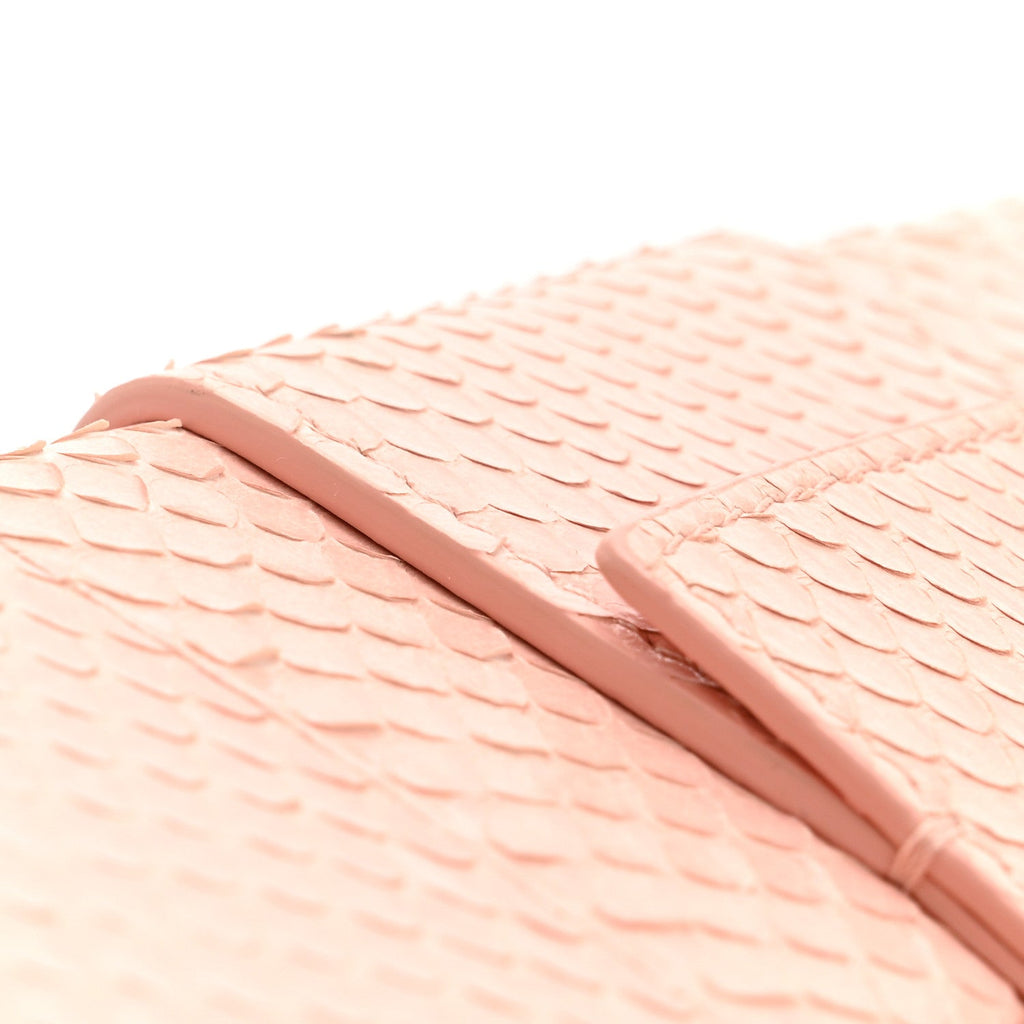 Christian Dior Snakeskin 30 Montaigne Box Bag Rose Clair
