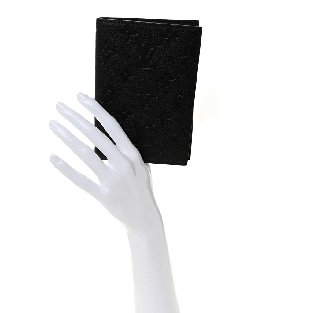 Louis Vuitton Empreinte Monogram Passport Cover Black