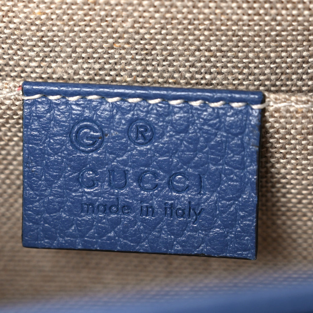 Gucci Dollar Calfskin Small Interlocking G Shoulder Bag Caspian
