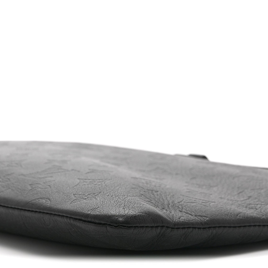 Louis Vuitton Calfskin Monogram Shadow Discovery Pochette Black