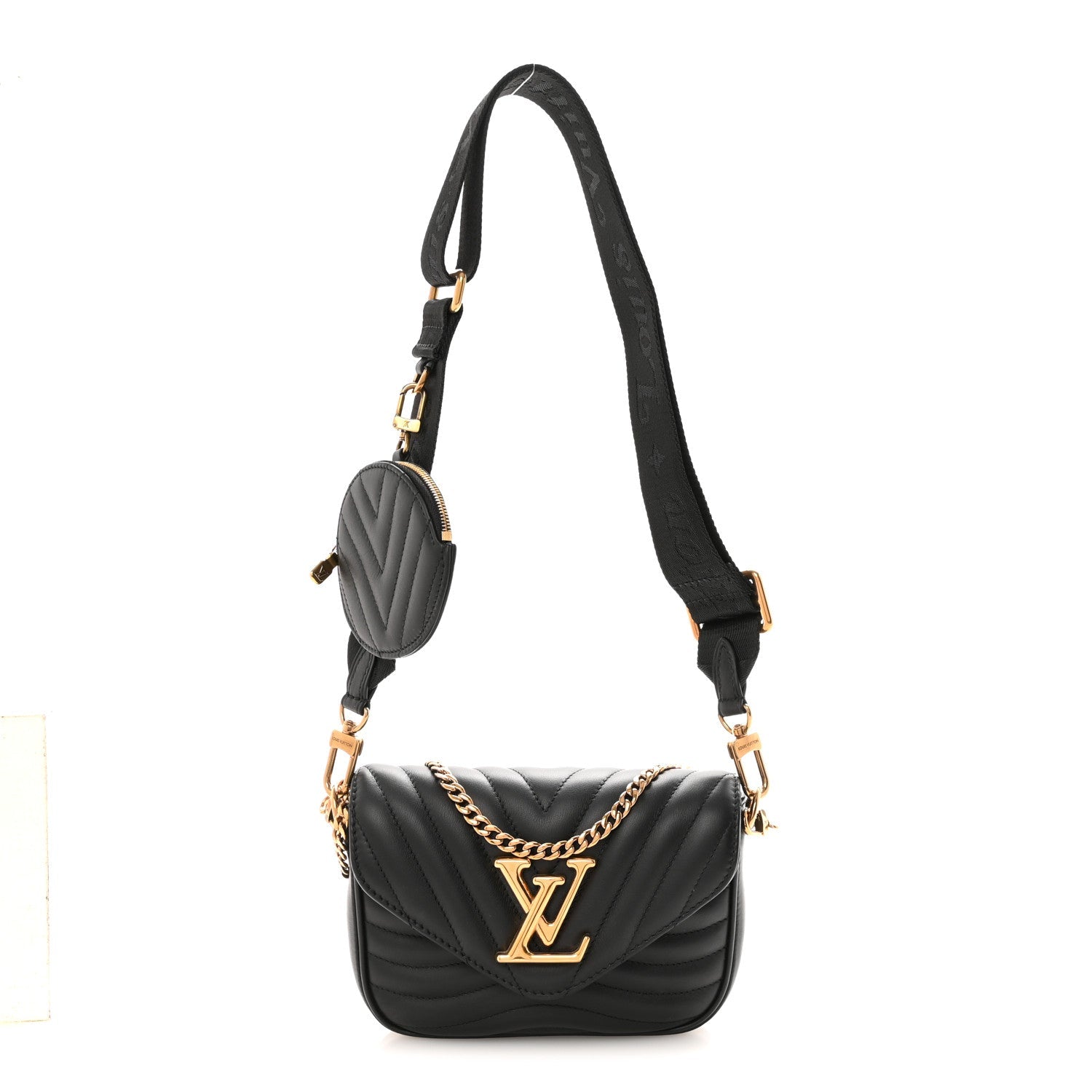 Louis Vuitton Calfskin New Wave Multi Pochette Black