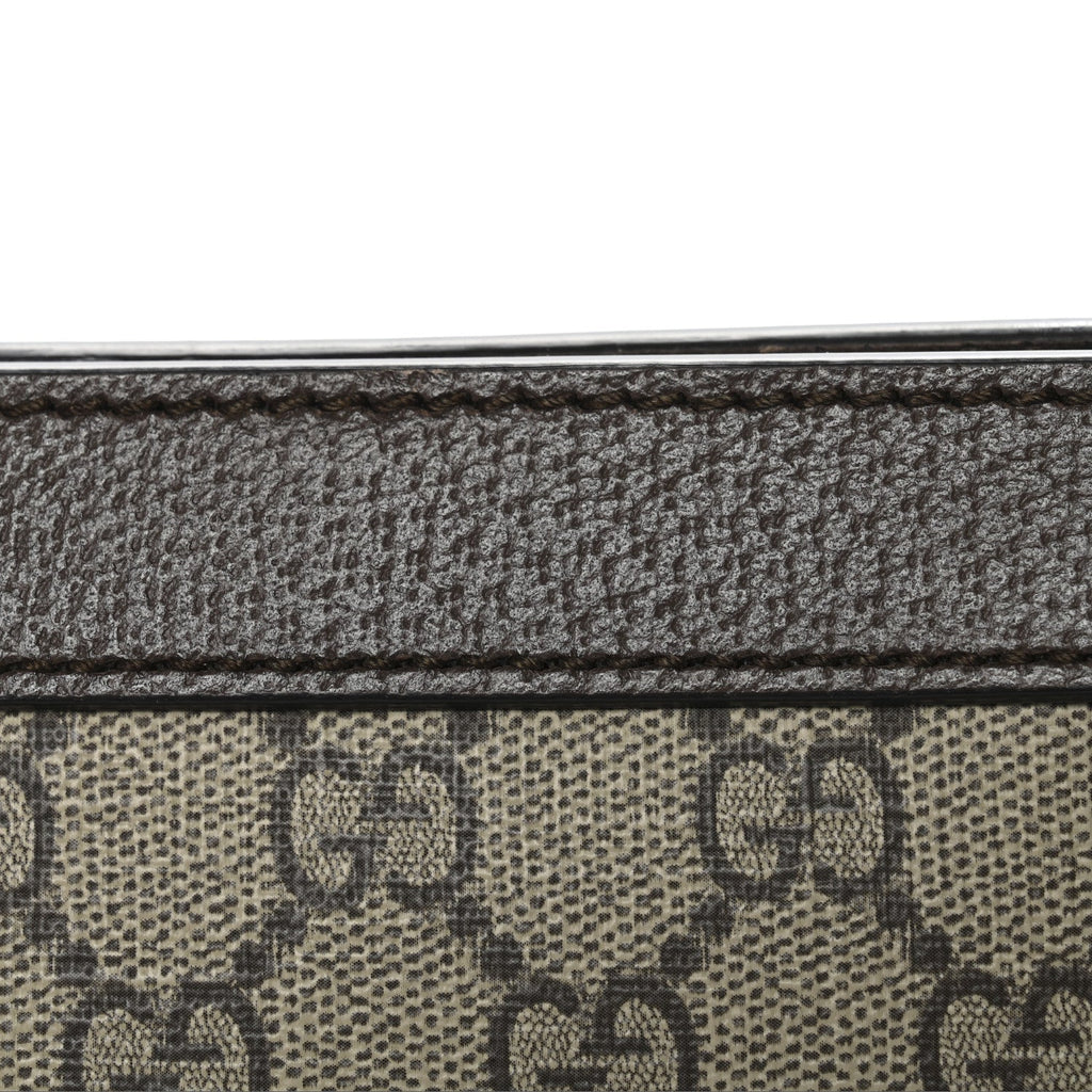 Gucci GG Supreme Monogram Web Small Ophidia Chain Shoulder Bag Brown