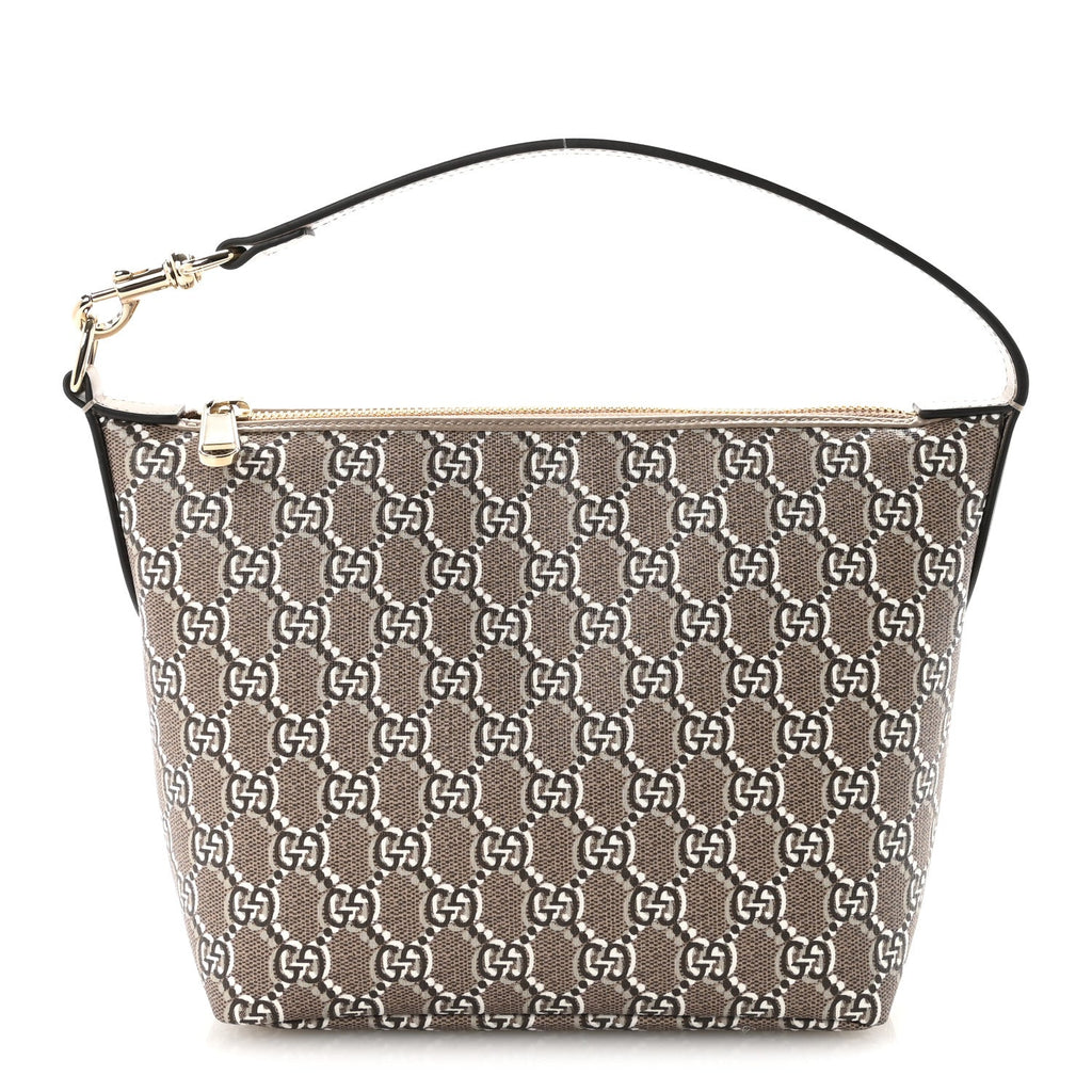 Gucci GG Shadow Monogram Super Mini Ophidia Shoulder Bag Taupe