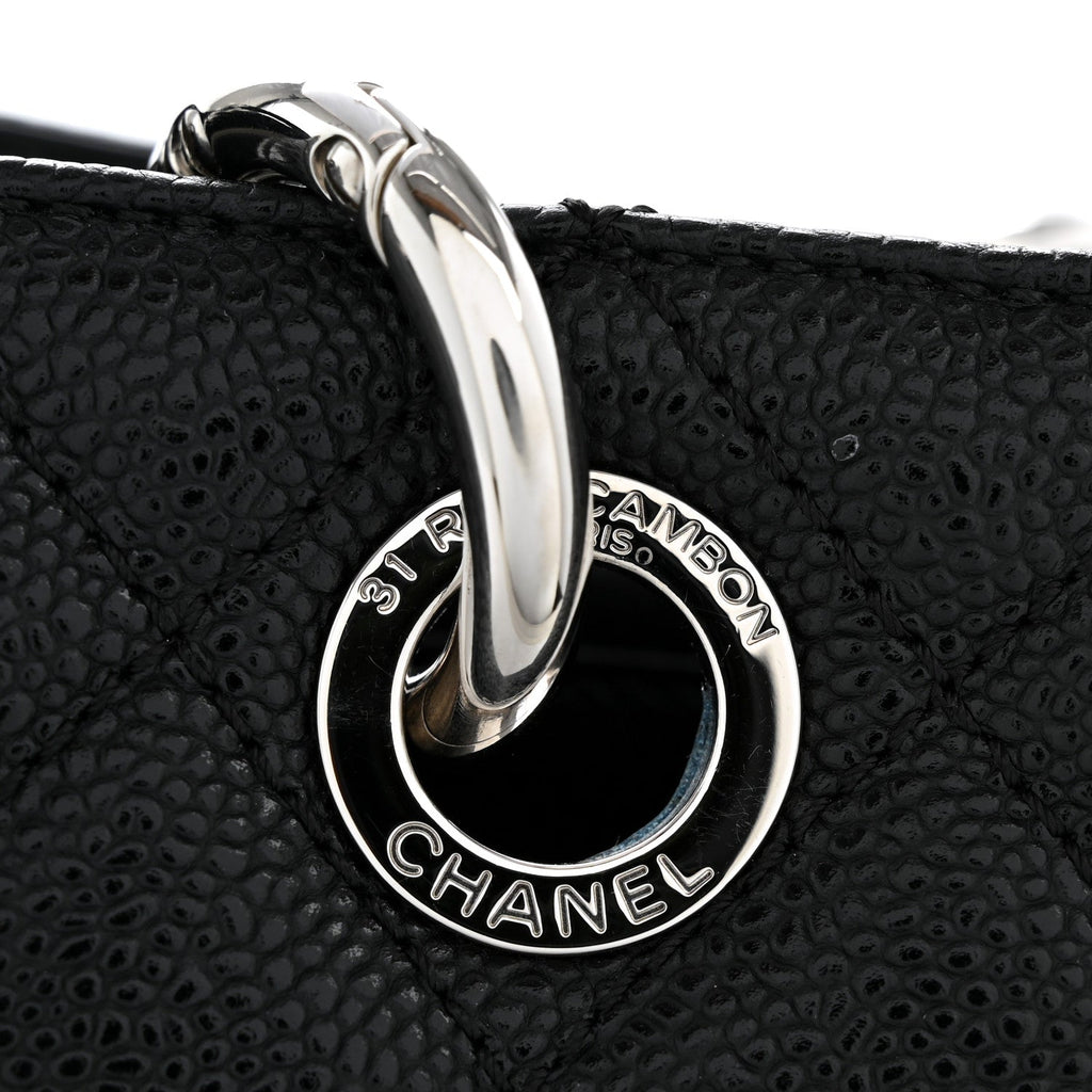 Chanel Caviar Quilted Grand Shopping Tote GST Black