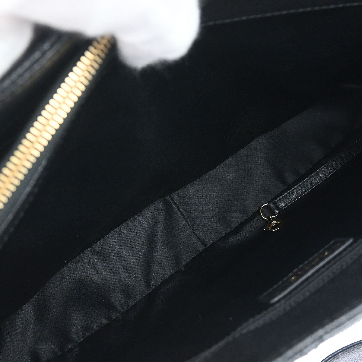 Chanel 2013-2014 Black Caviar Skin Grand Shopping Tote GST Chain Handbag