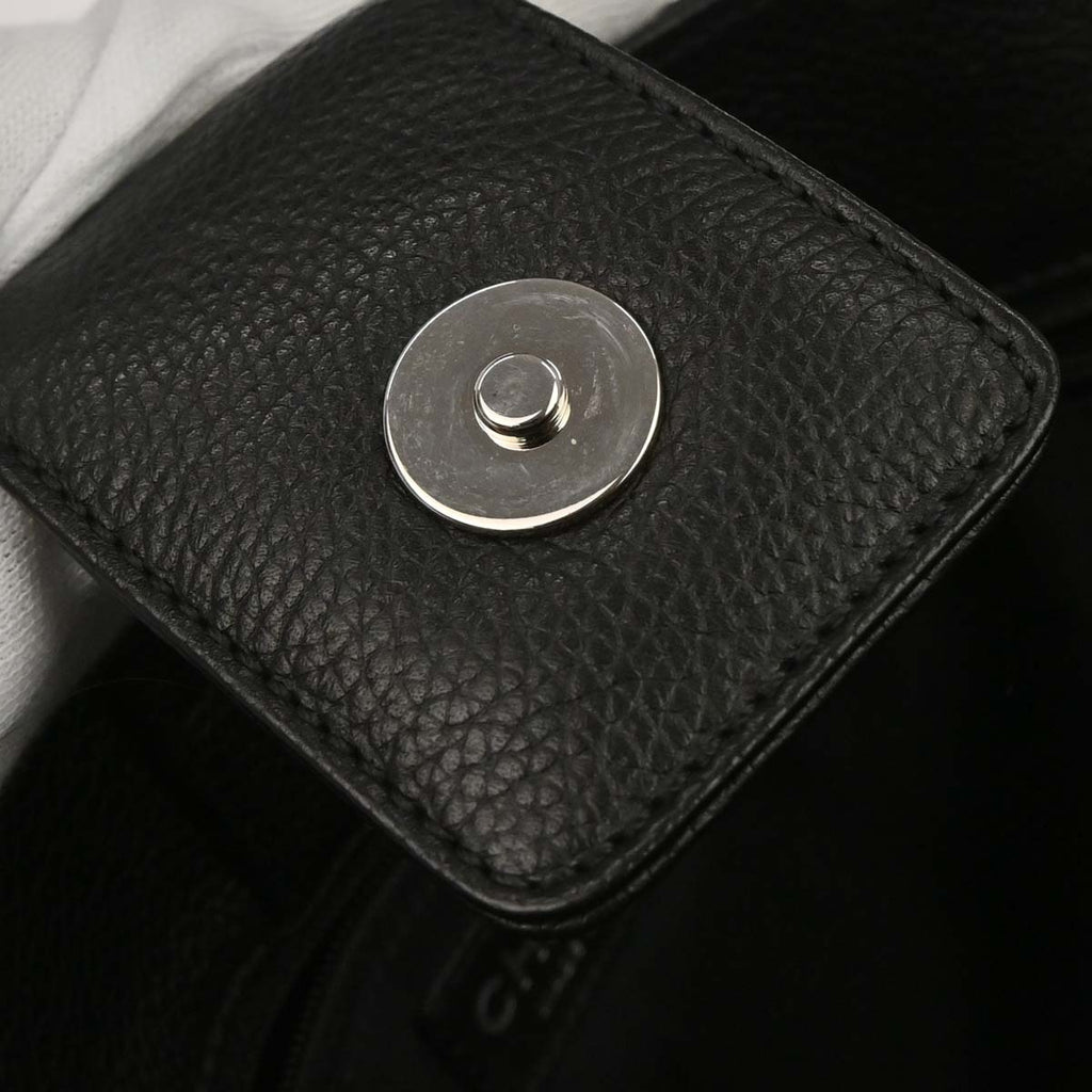 Chanel Black Calfskin Cerf Executive Tote 2way Shoulder Bag