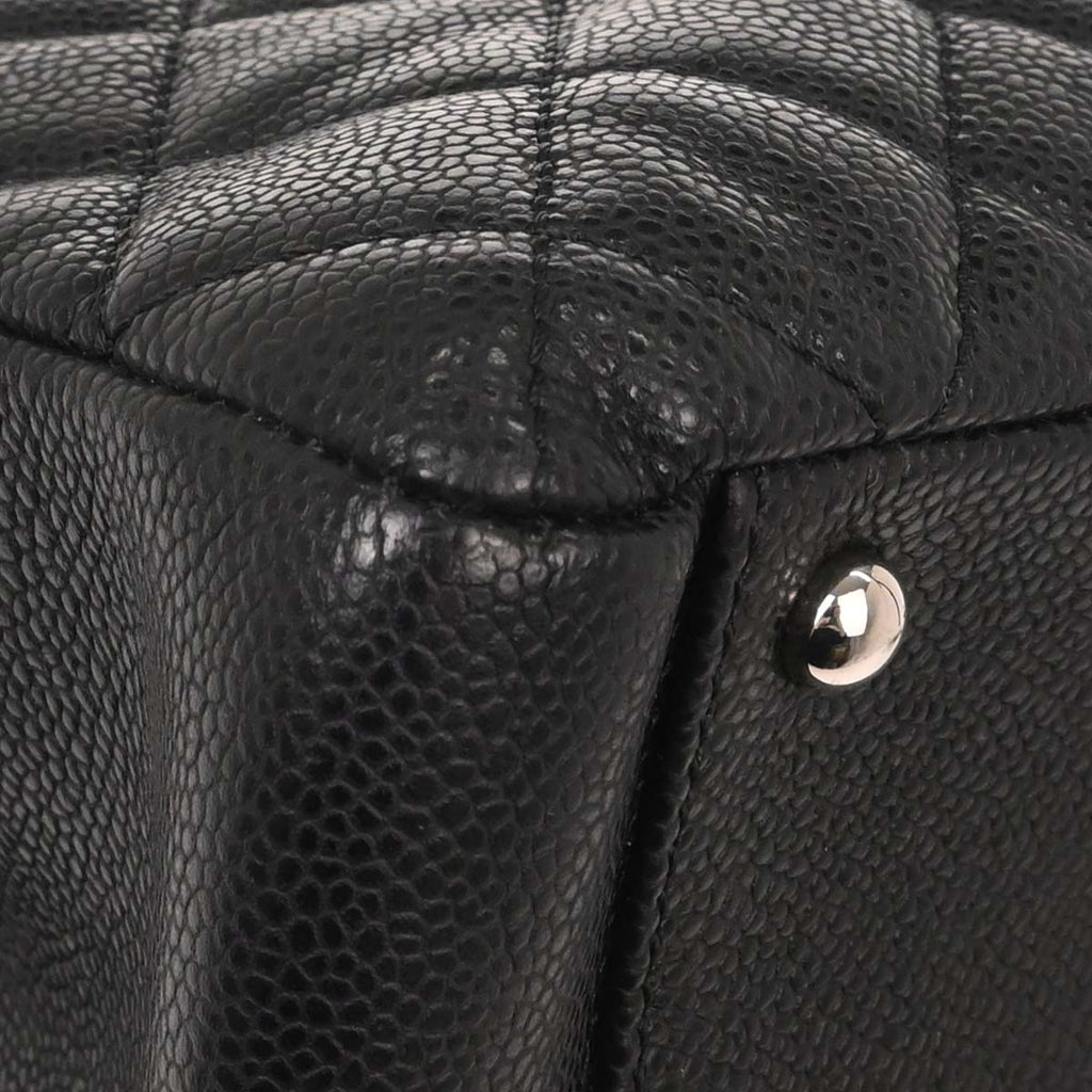 Chanel Black Caviar Skin Grand Shopping Tote GST XL Chain Handbag
