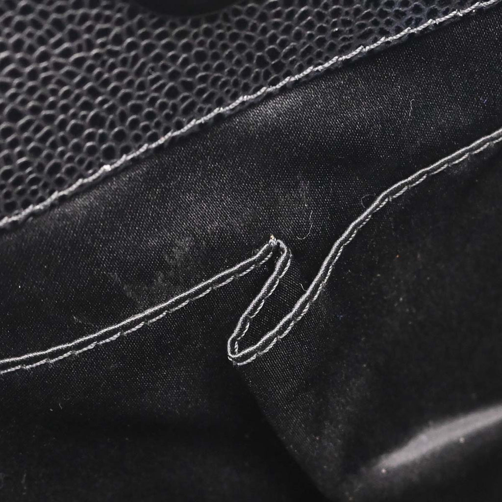 Chanel Black Caviar Skin Grand Shopping Tote GST XL Chain Handbag