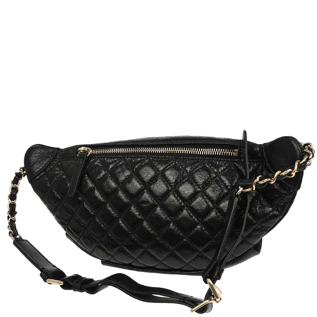 Chanel Black Calfskin Waist Bum Bag
