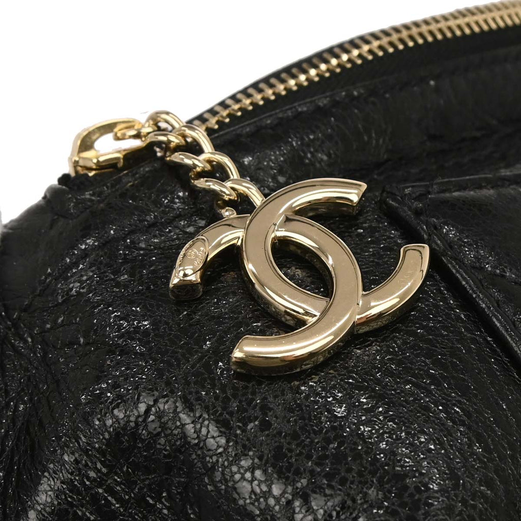 Chanel Black Calfskin Waist Bum Bag
