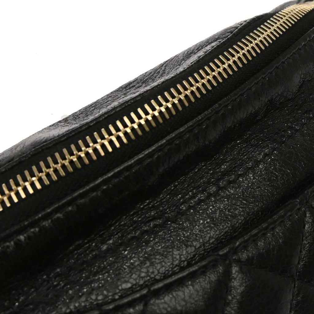 Chanel Black Calfskin Waist Bum Bag