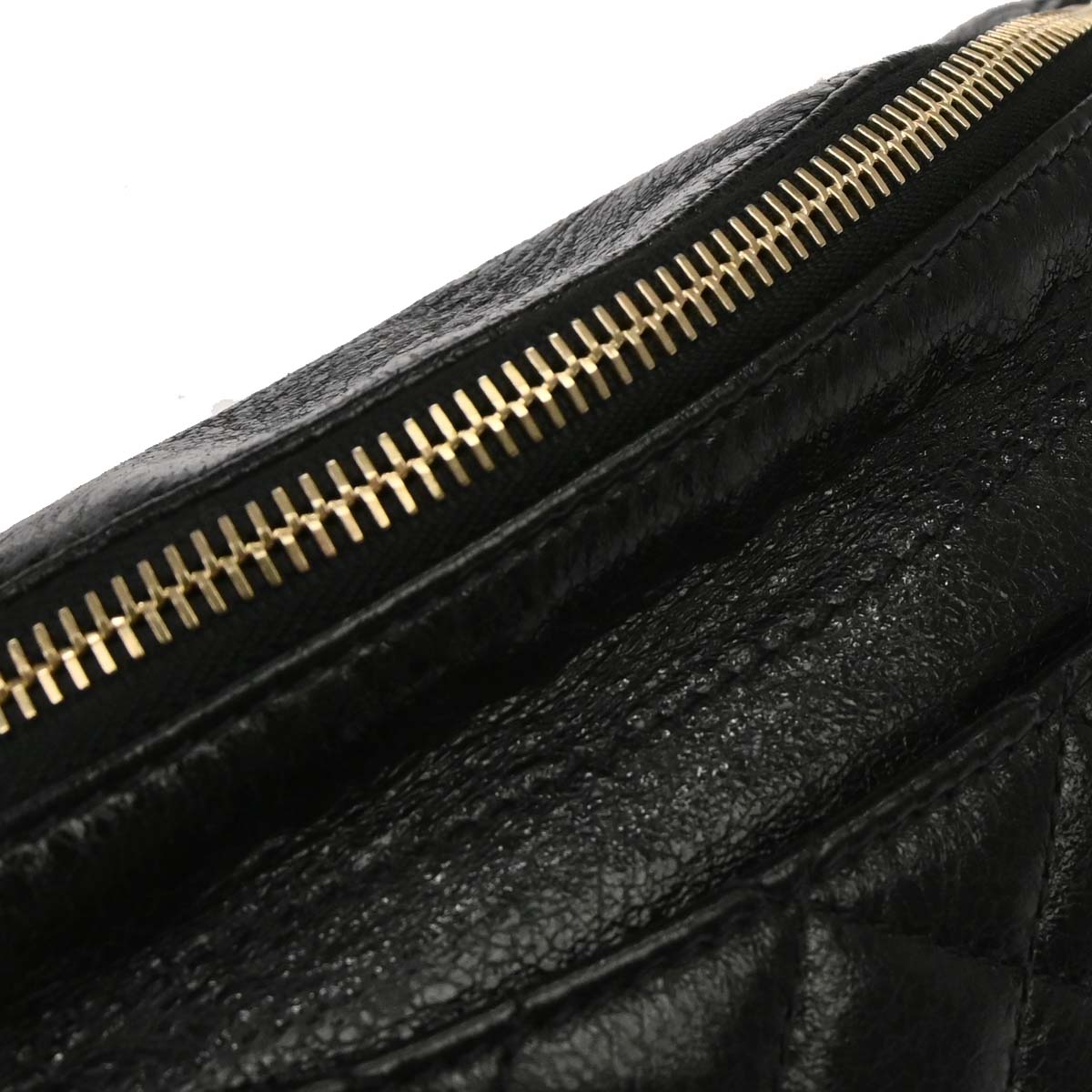 Chanel Black Calfskin Waist Bum Bag