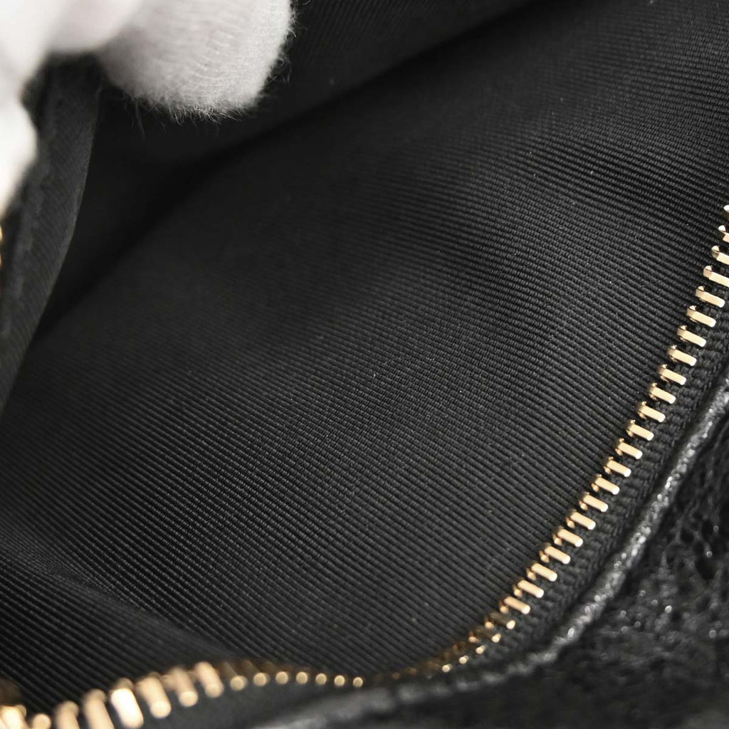 Chanel Black Calfskin Waist Bum Bag