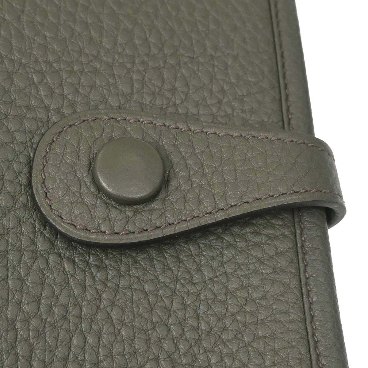 Hermes Vert de Gris Taurillon Clemence Evelyne 1 29 PM Shoulder Bag