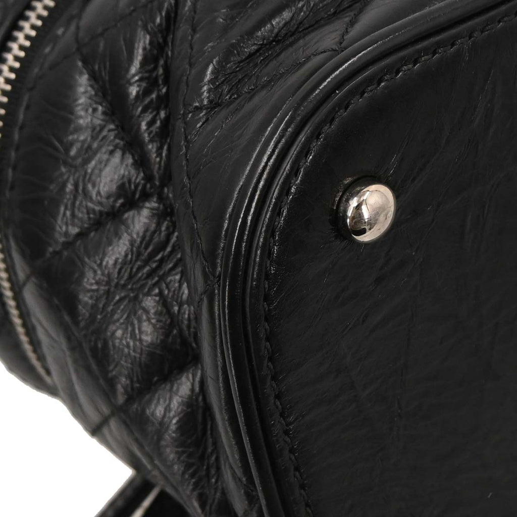 Chanel Black Calfskin PVC Aquarium Shoulder Bag
