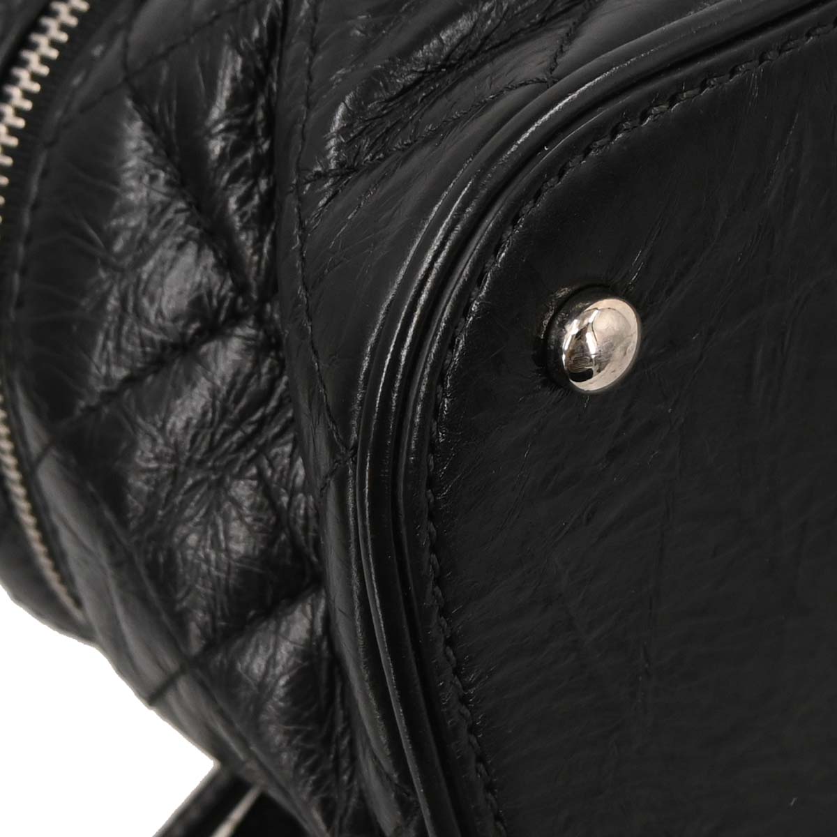 Chanel Black Calfskin PVC Aquarium Shoulder Bag