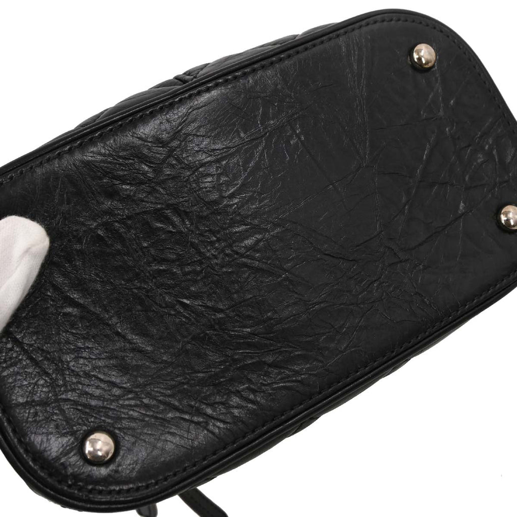 Chanel Black Calfskin PVC Aquarium Shoulder Bag