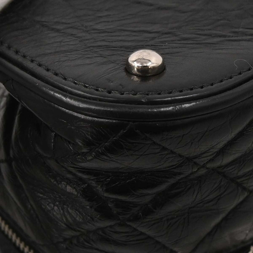 Chanel Black Calfskin PVC Aquarium Shoulder Bag