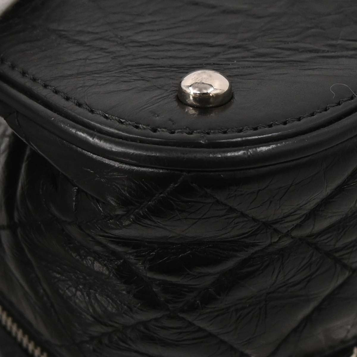 Chanel Black Calfskin PVC Aquarium Shoulder Bag