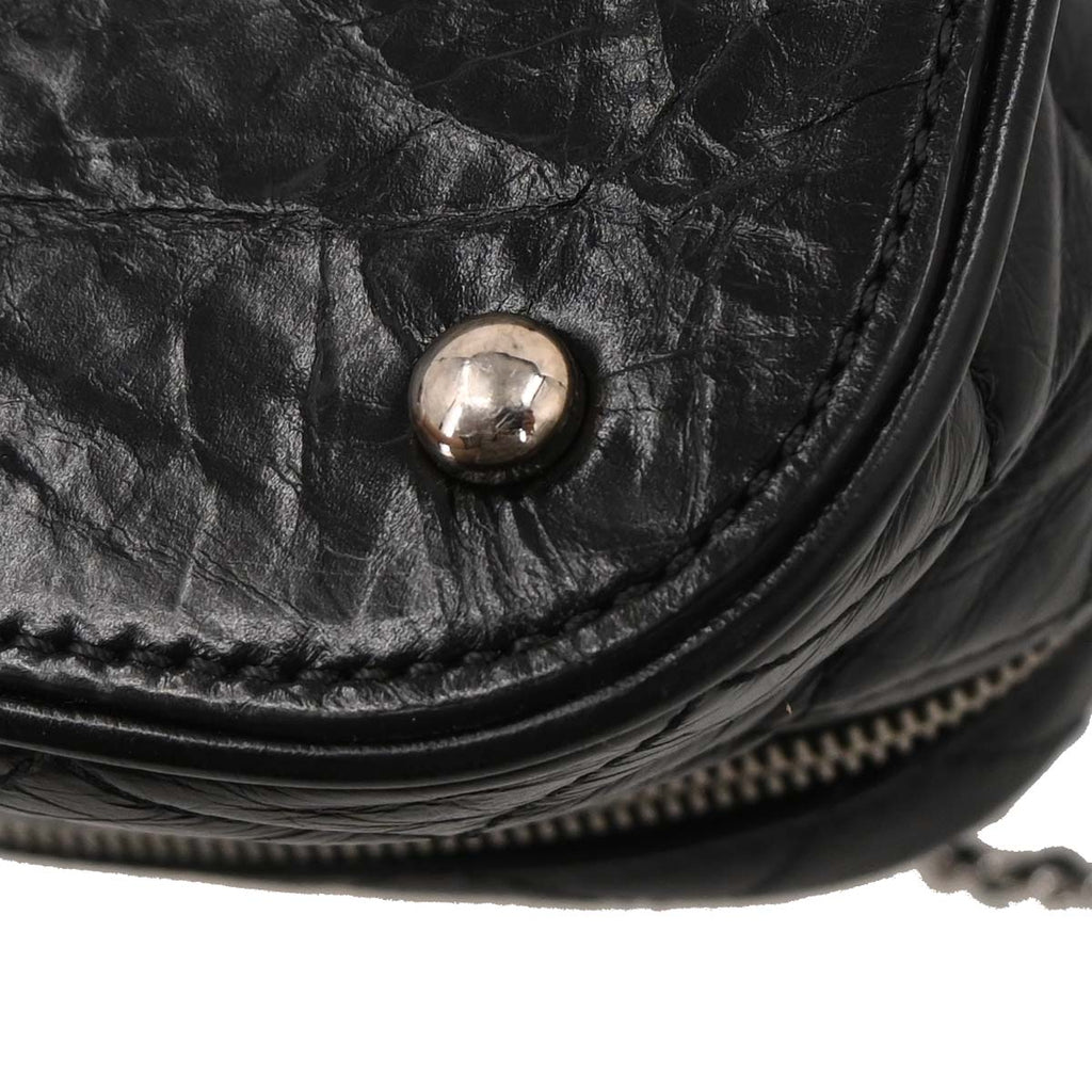 Chanel Black Calfskin PVC Aquarium Shoulder Bag
