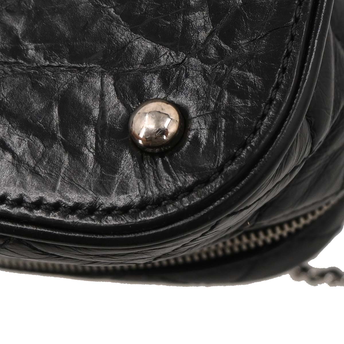 Chanel Black Calfskin PVC Aquarium Shoulder Bag