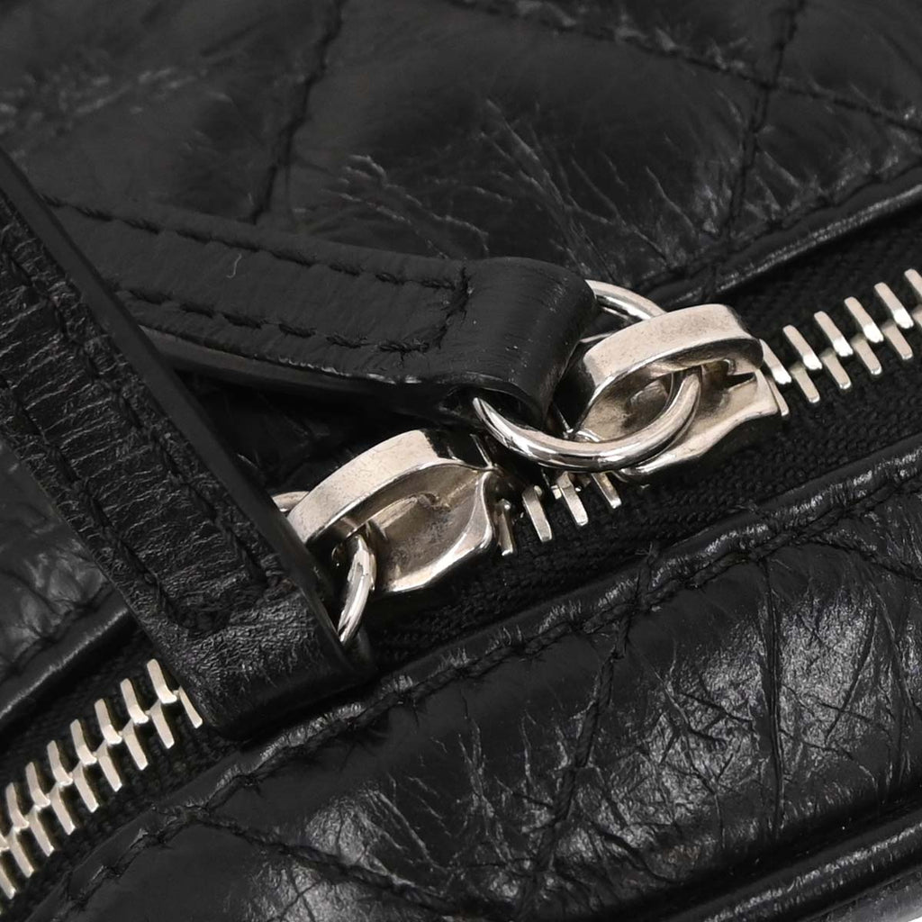 Chanel Black Calfskin PVC Aquarium Shoulder Bag