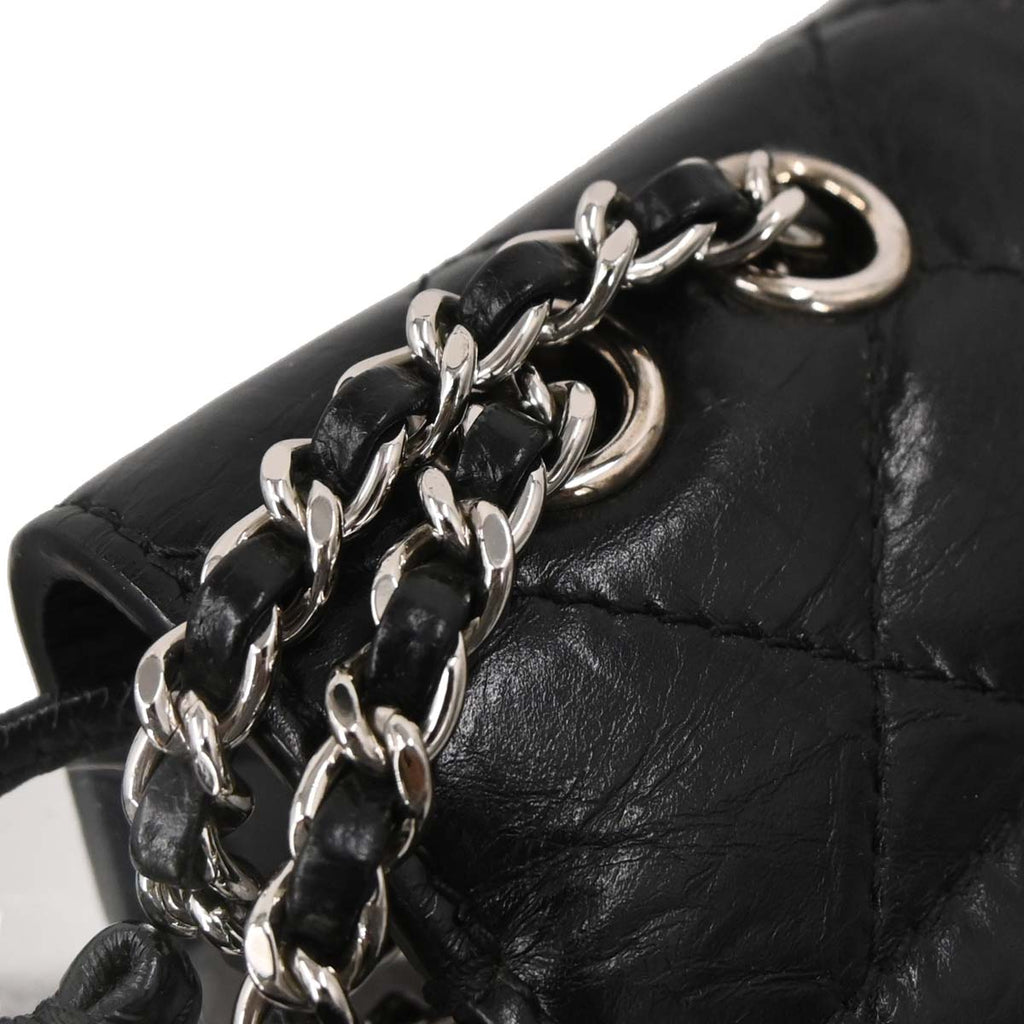 Chanel Black Calfskin PVC Aquarium Shoulder Bag